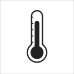 Icon of a thermometer