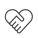 Holding hands relationship icon